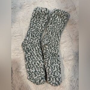 UGG Women's Green and White Textured Socks